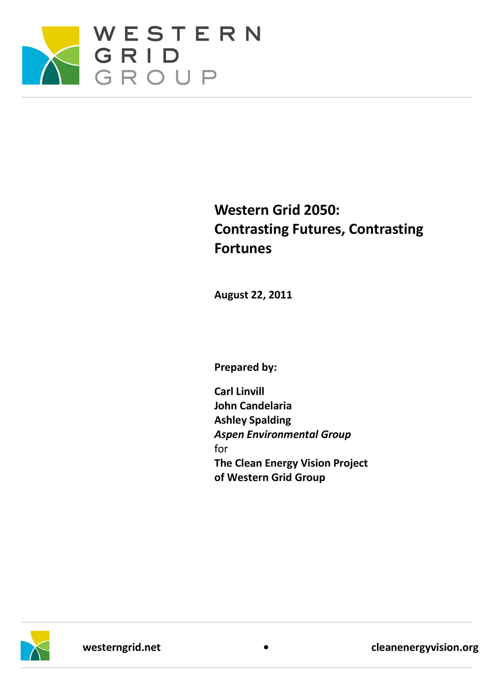 Western Grid 2050 Report