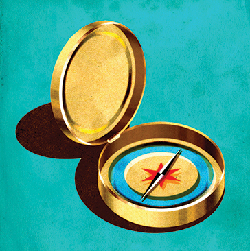 Compass Illustration for David Robertson Pathfinder Internship