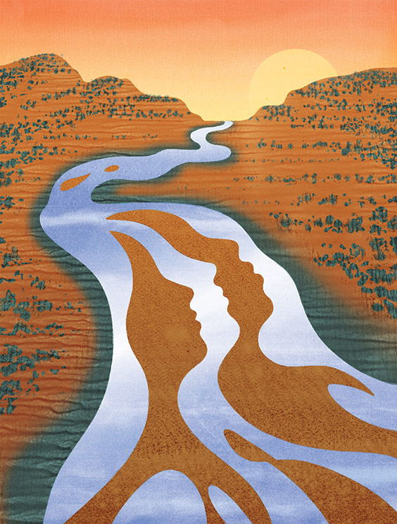 Colorado River Illustration