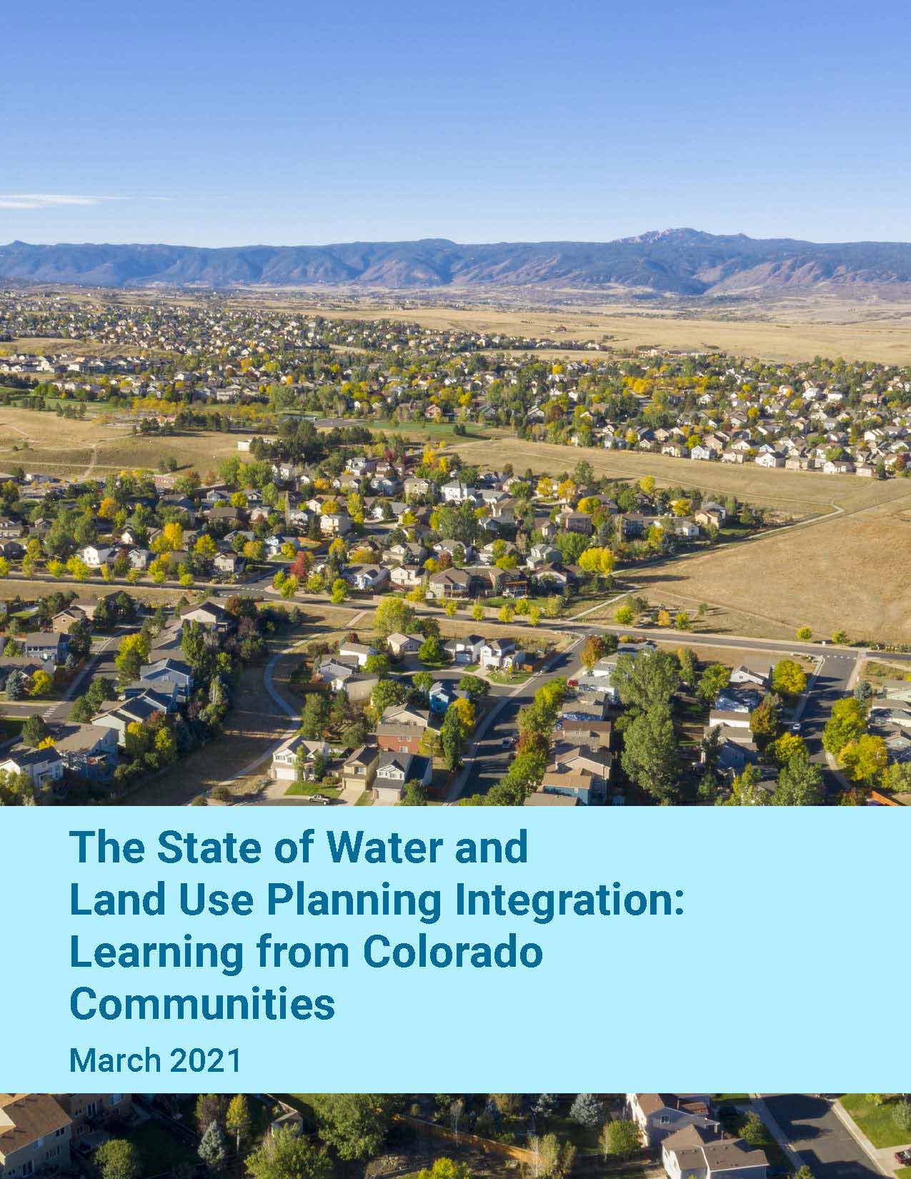 water and land use planning