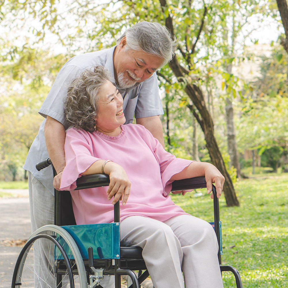 elderly couple