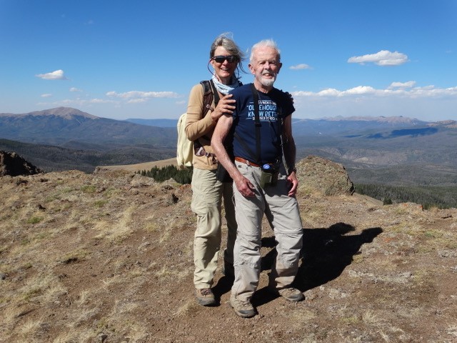 WRA Board Secretary Carla Hamre Donelson and her father on the summit of Elk Mountain on his 90th birthday.