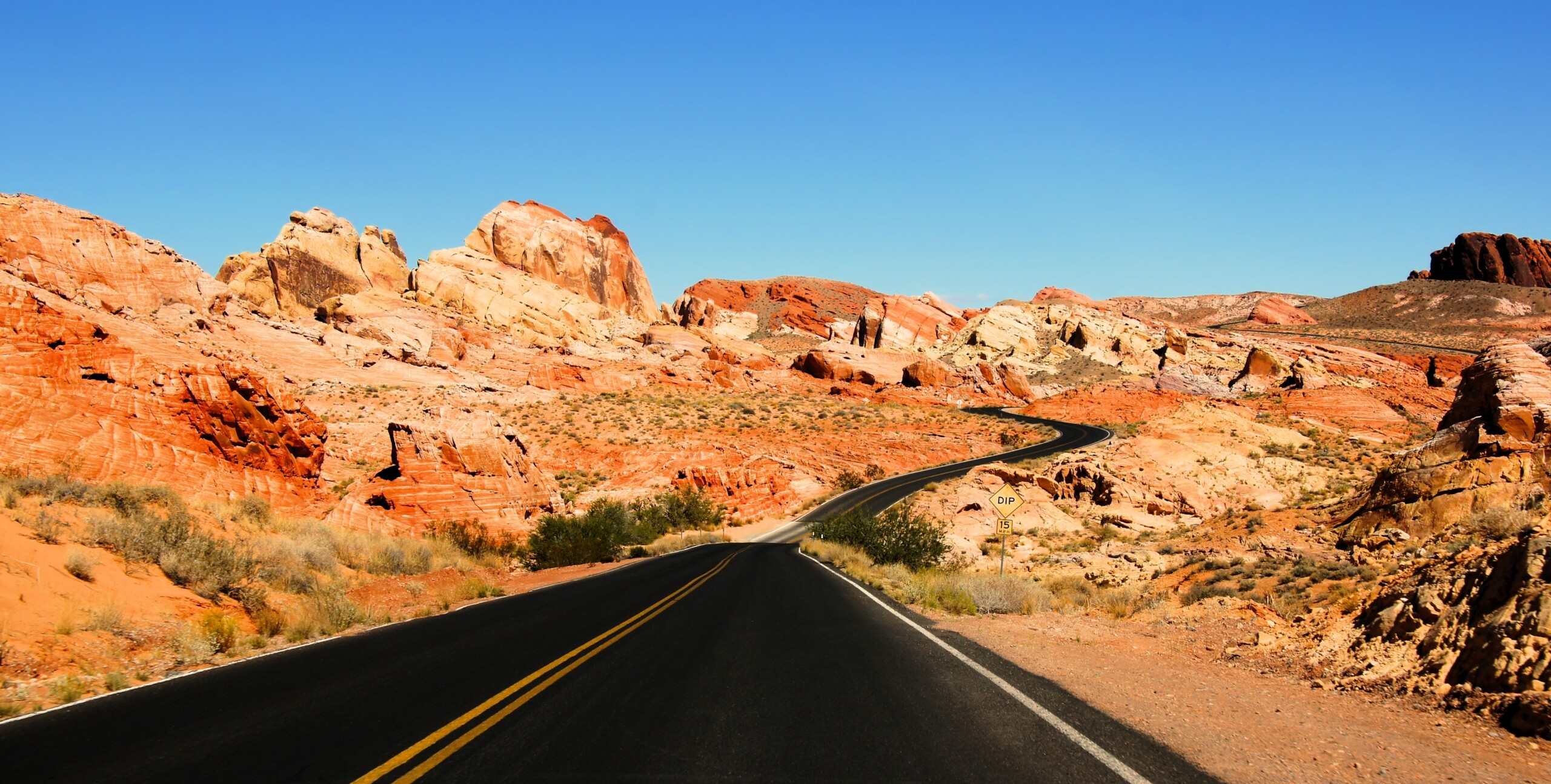 A road winding through the Valley of Fire, Nevada, USA