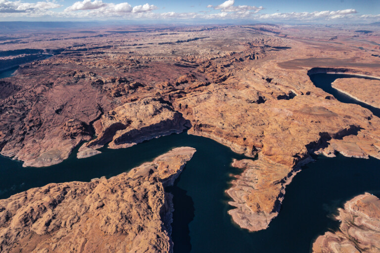 Aerial view of the Colorado River