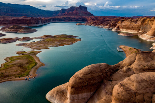 Aerial view of Lake Powell